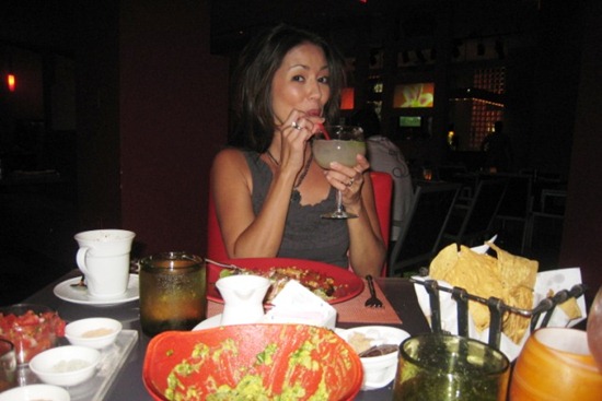 2011 07 - Vegas drinking margarita