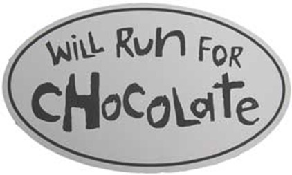 will run for chocolate