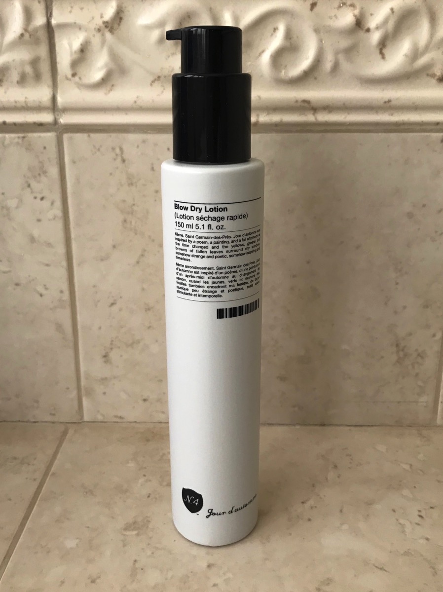 Blow dry lotion