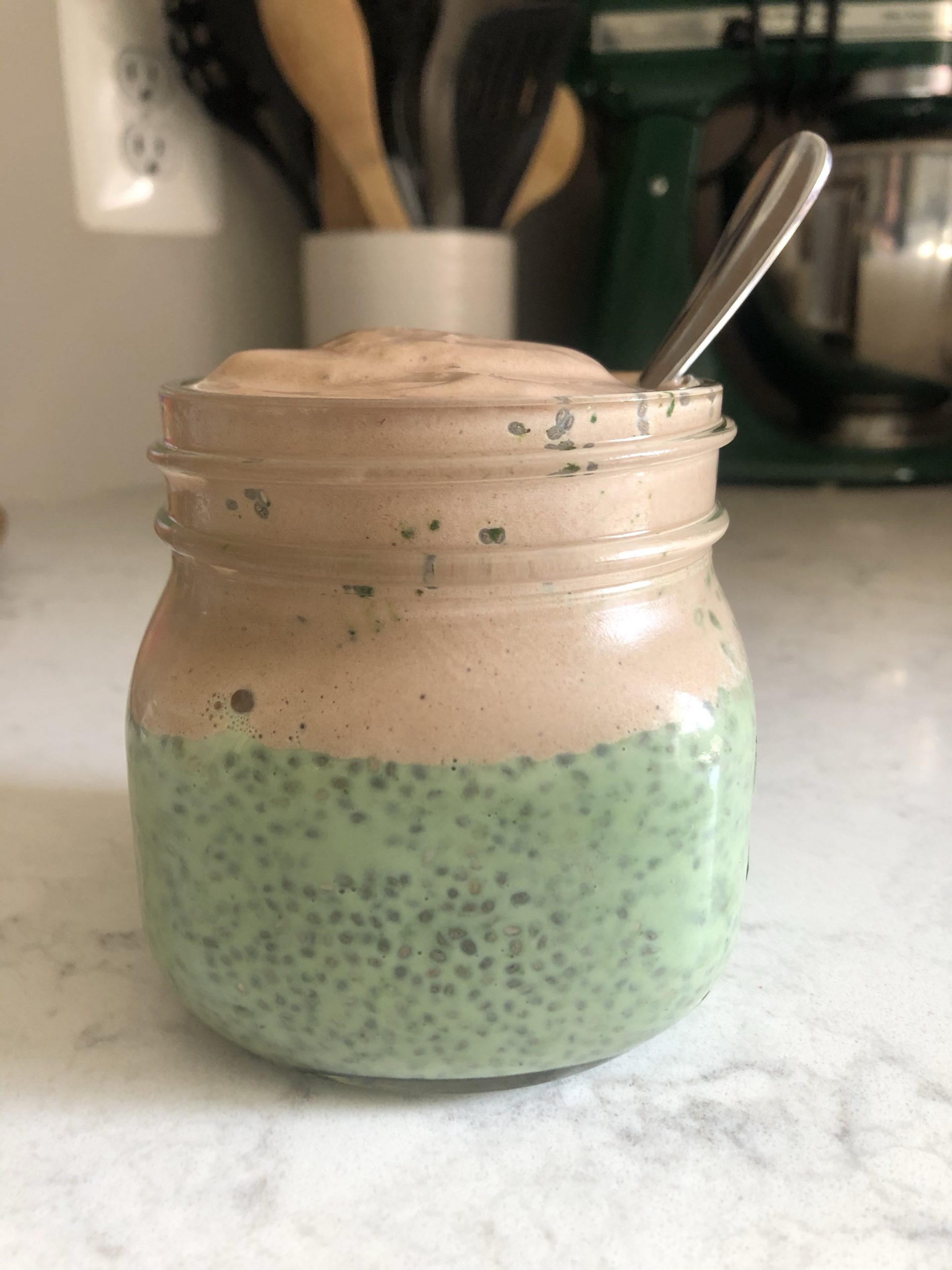 Mint Chocolate Chia Seed Pudding