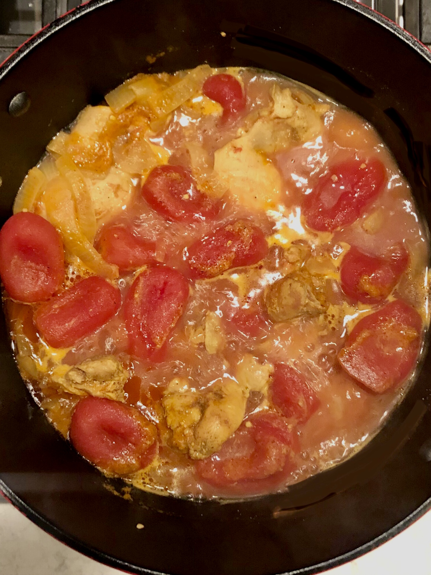 Ursula’s Chicken & Tomato Fricassee