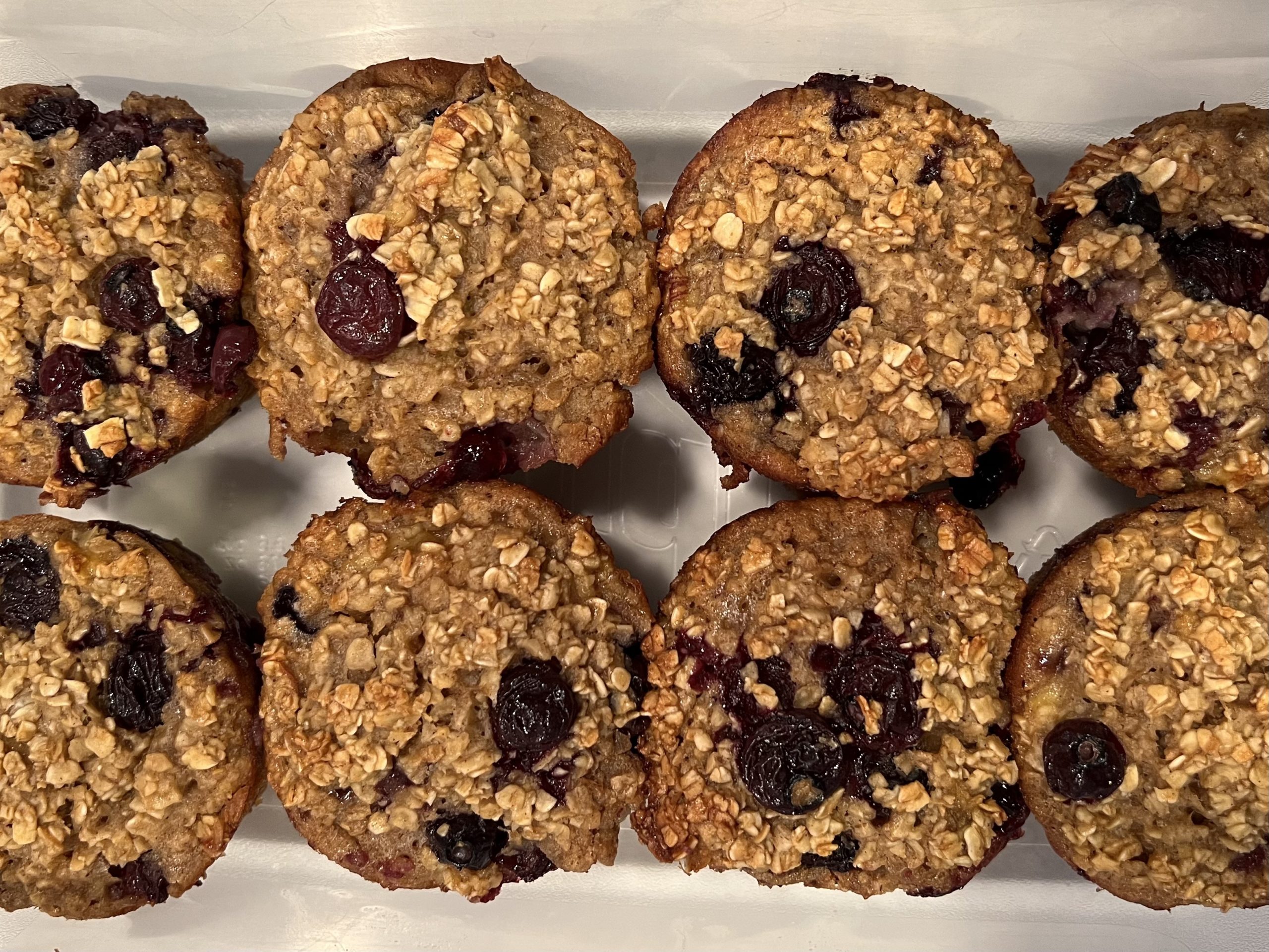 Blueberry & Banana Oatmeal Muffins